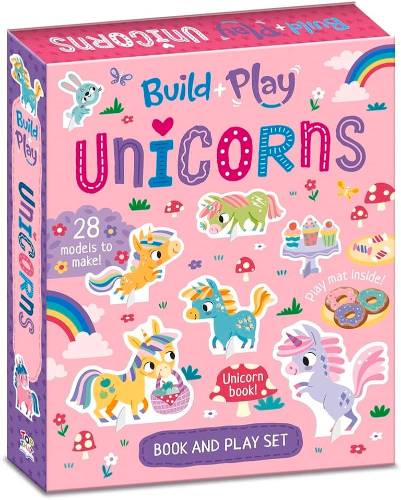 Build + Play Unicorns Book and Play Set