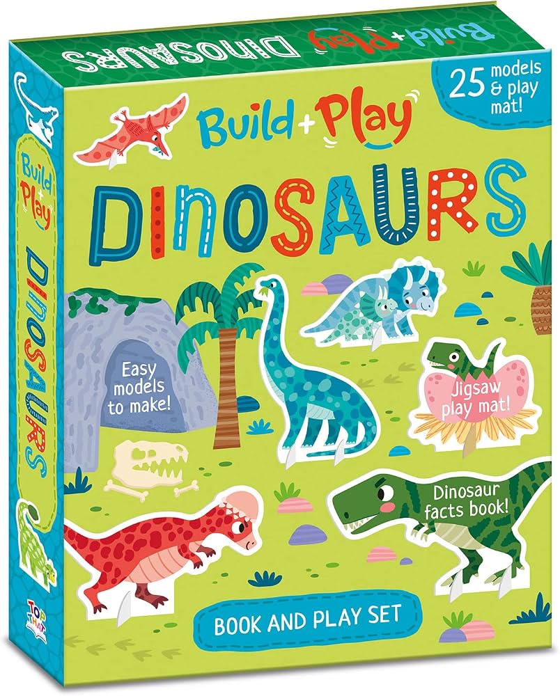 Build + Play Dinosaurs Book and Play Set