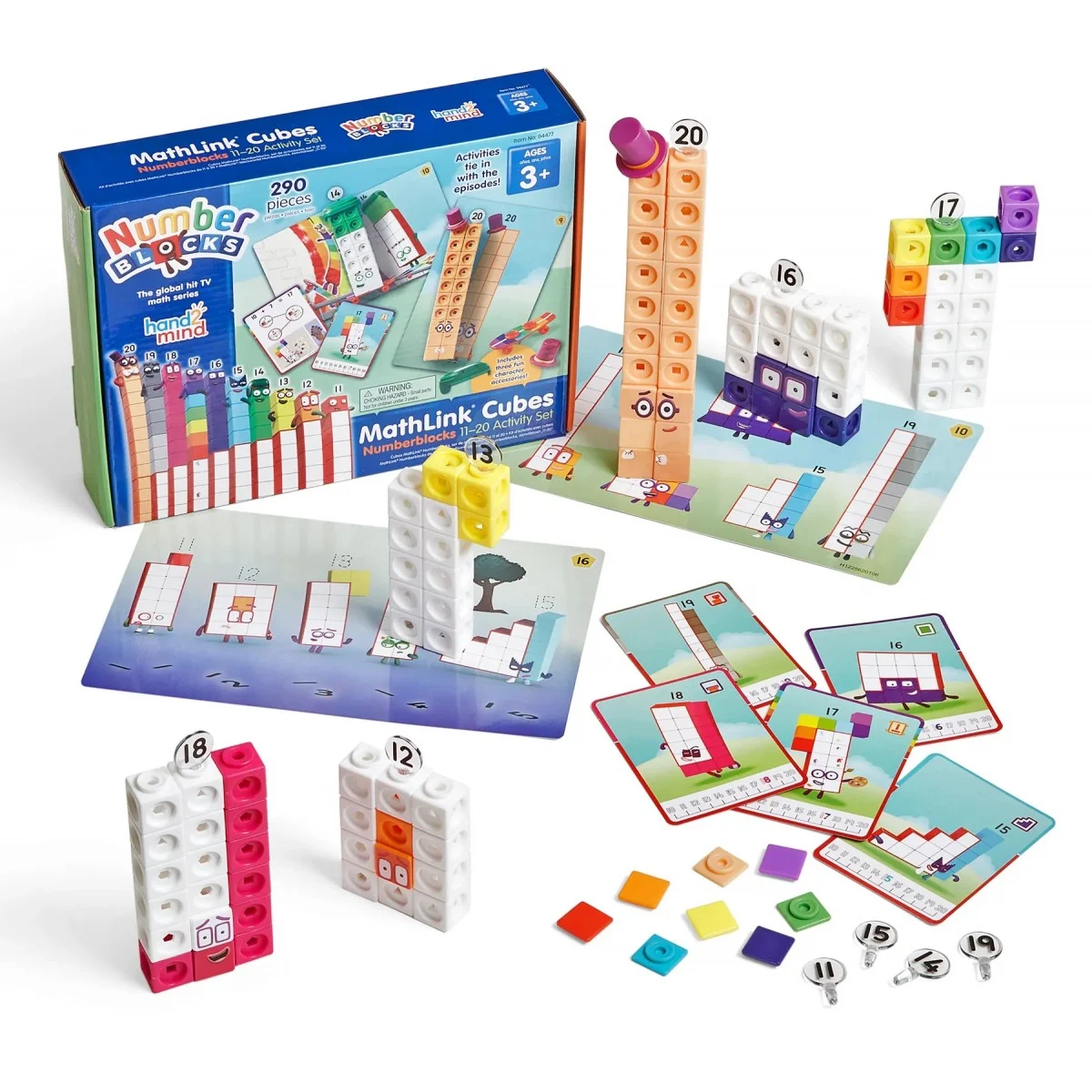 NumberBlocks: MathLink Cubes 11-20 Activity Set