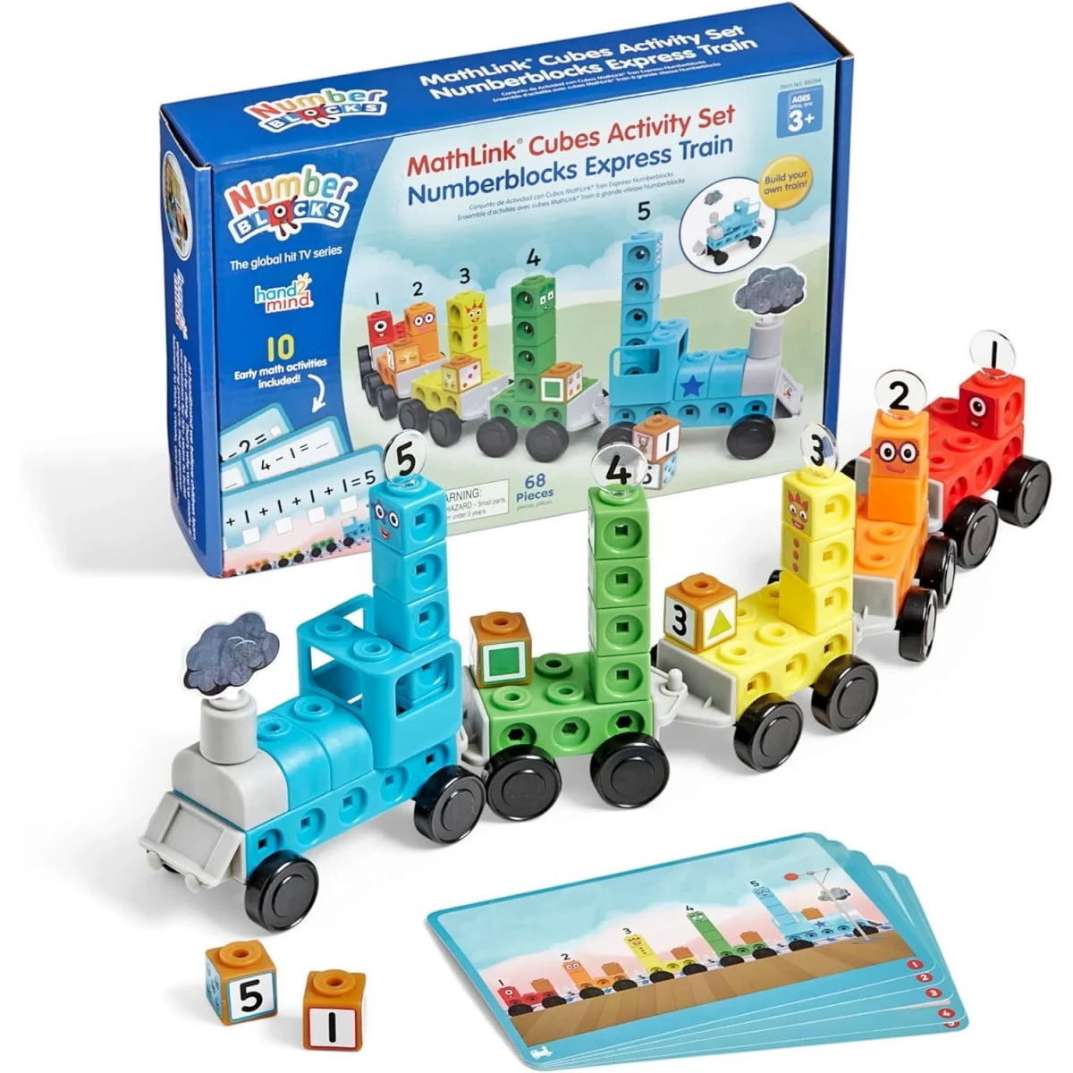 NumberBlocks: MathLink Cubes Express Train Activity Set