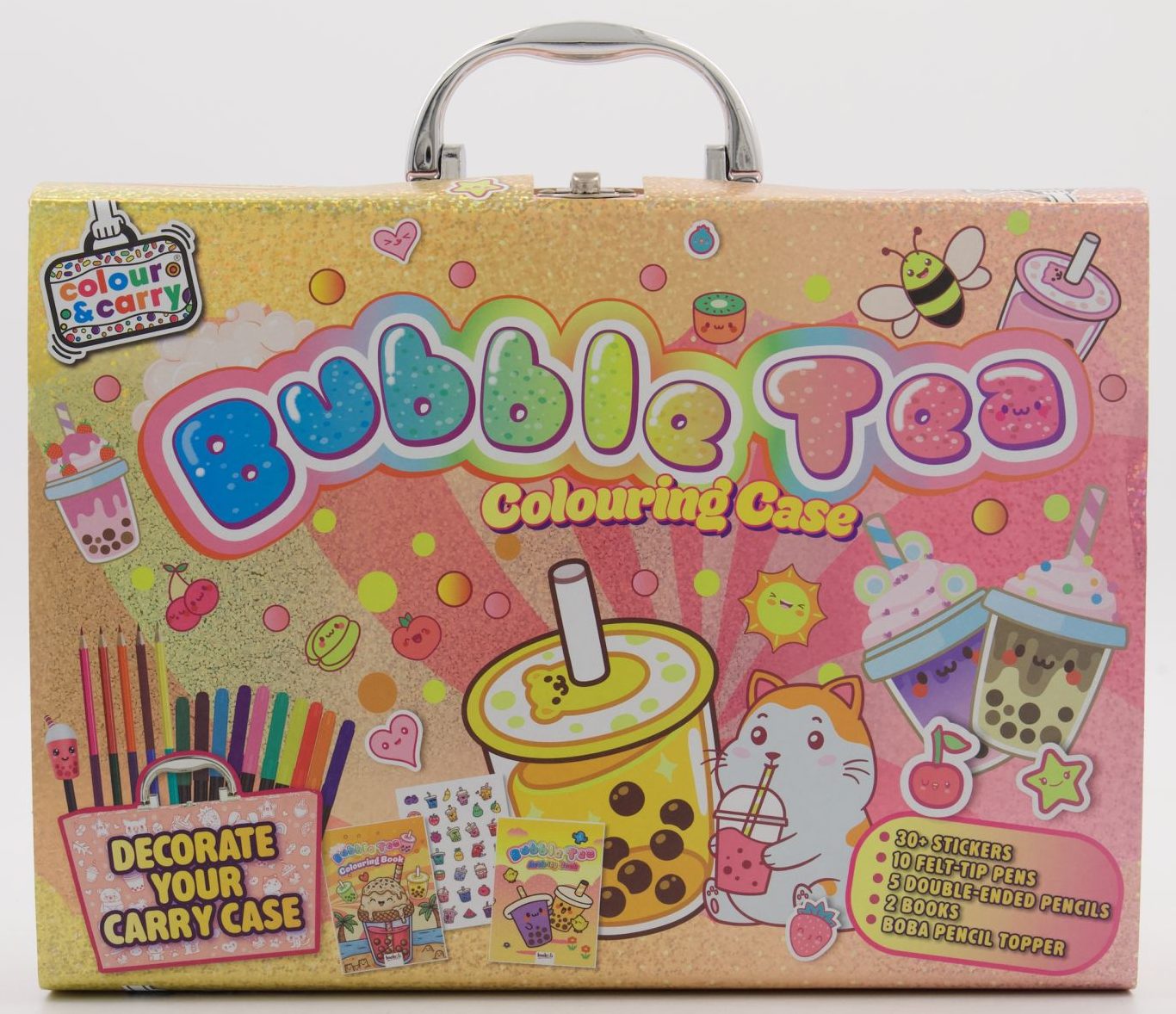 Colour & Carry: Bubble Tea Colouring Case
