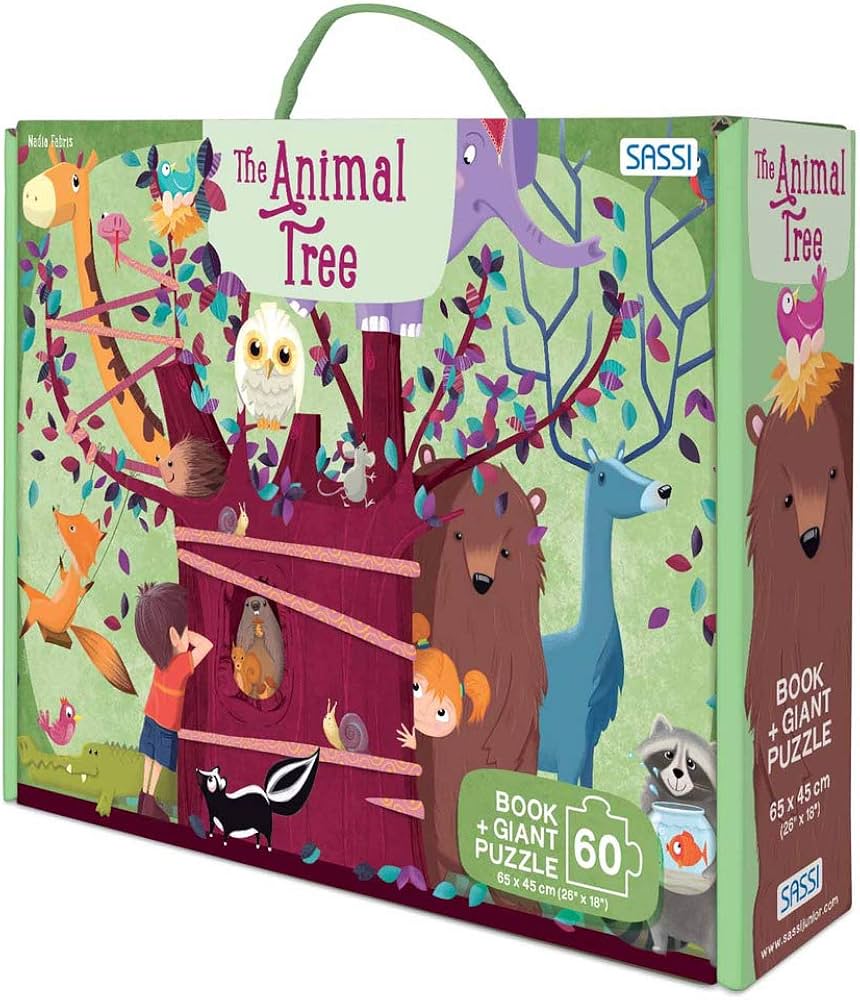 Sassi: The Animal Tree Book + Giant Puzzle 60