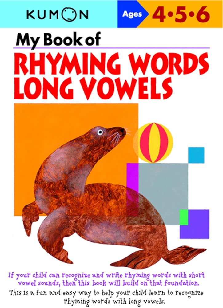 Kumon My Book of Rhyming Words Long Vowels