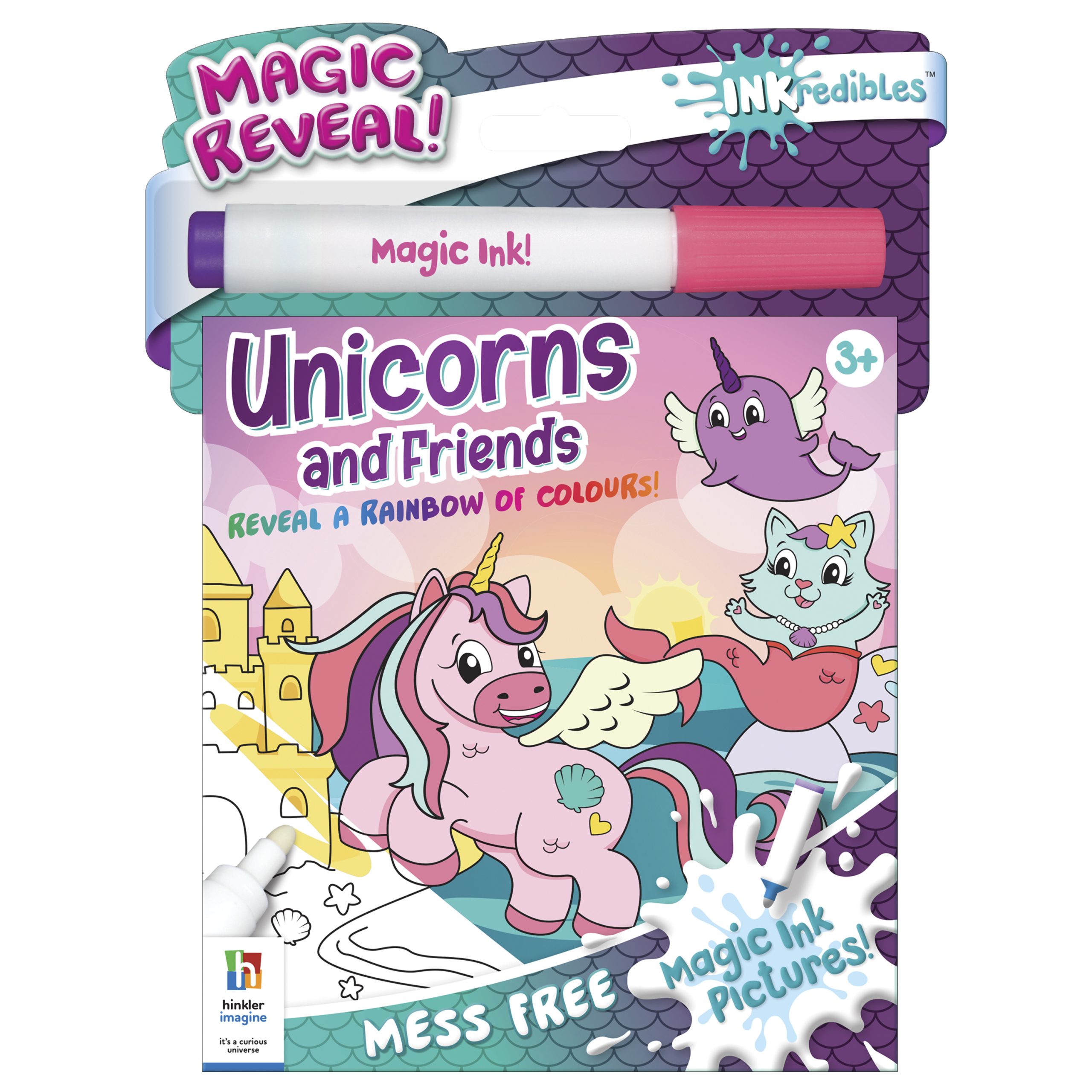 Inkredibles Magic Ink Pictures! Unicorns and Friends