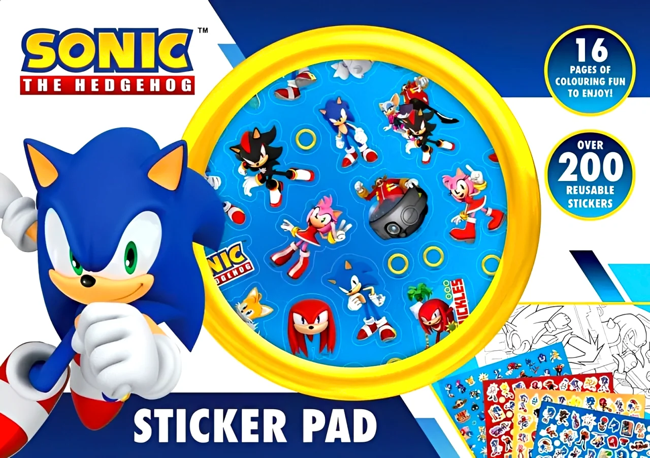 Sonic The HedgeHog Sticker Pad