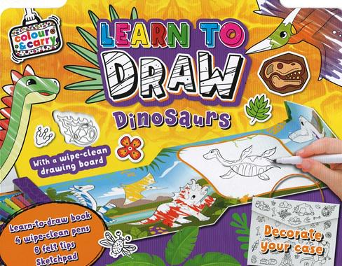 Colour & Carry: Learn to Draw Dinosaurs