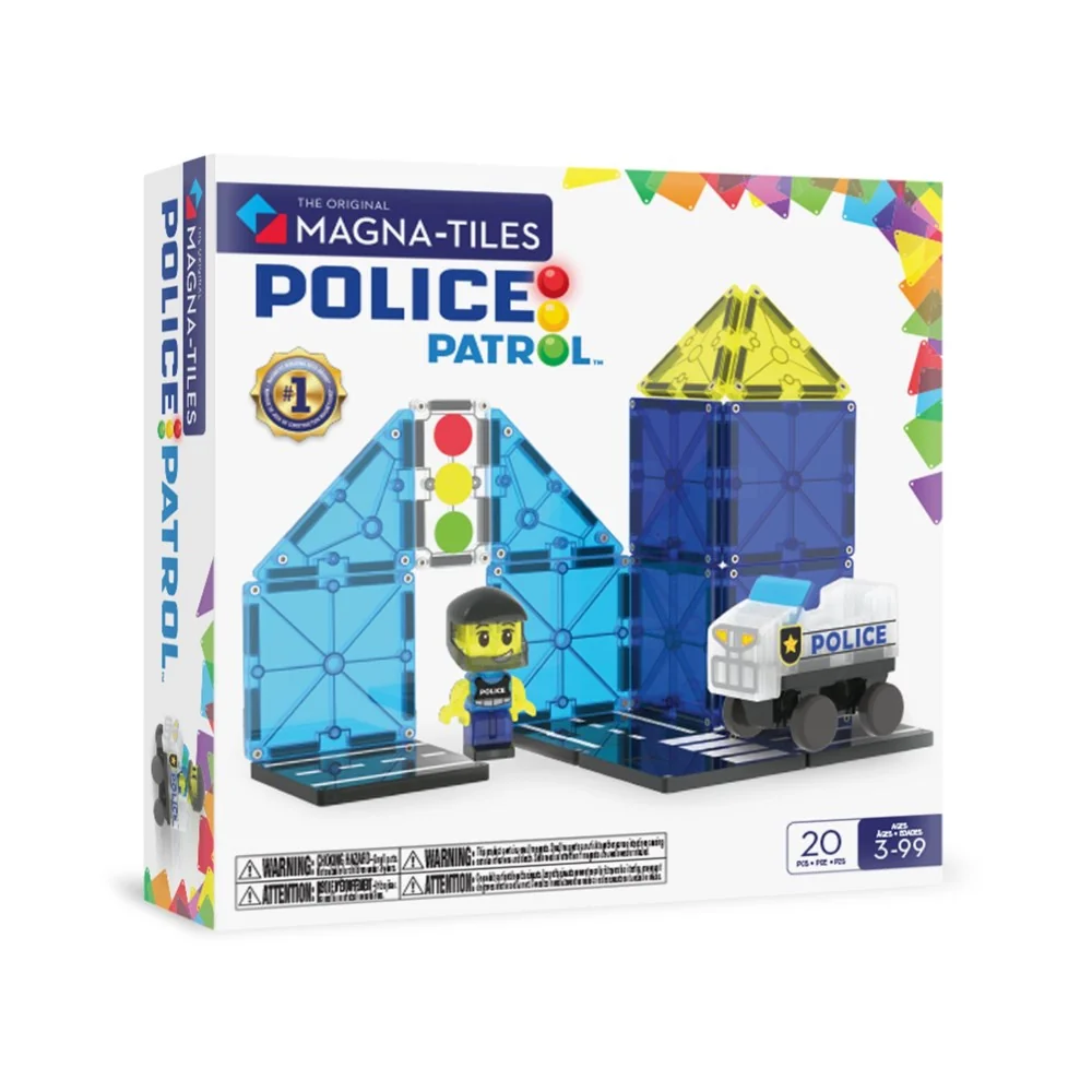 The Original Magna-Tiles Police Car 20 pcs